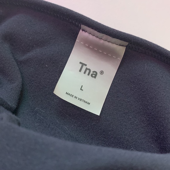 TNA Black Super Soft Stretchy Mini Dress - Single Strap - Picture 4 of 4